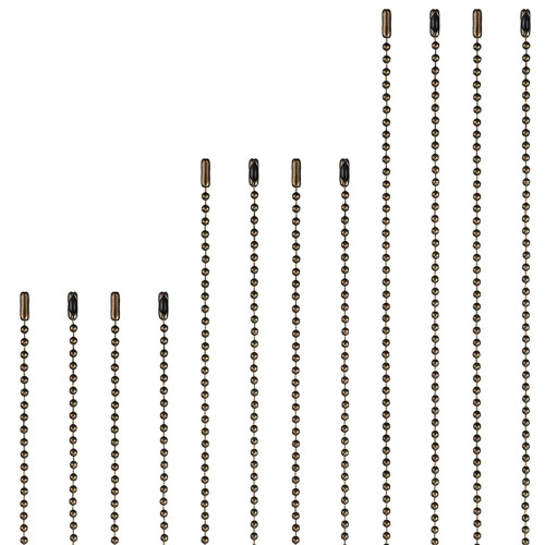 24 Pieces Ceiling Fan Pull Chain Extender Bronze Extension 12/24/ 36 I 2