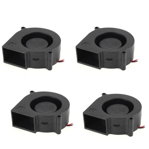 4Pcs 75 mm x 30 2 Pin DC 12 V Brushless Fan PC Computer Cooling 1