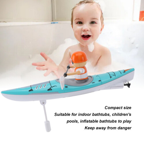 Multifunctional Cyan RC Kayak Boat 2.4G Remote Control for Ages 6+ 2