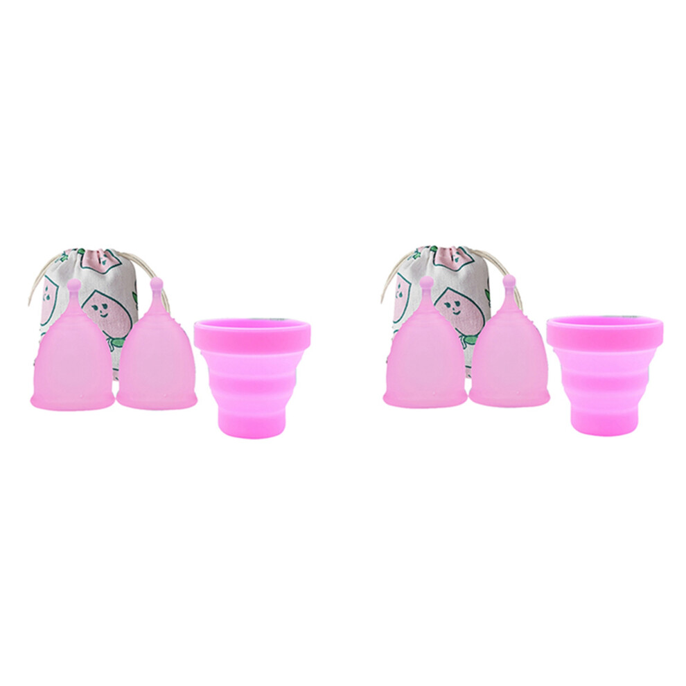 Coppetta Mestruale Riutilizzabile In Silicone Per L'igiene Femminile, 8 Pezzi/Set-image