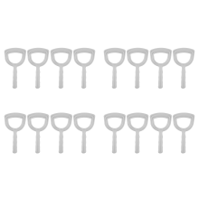 4X Meat Scraper Bone Dust White Poly Remover Square