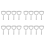 4X Meat Scraper Bone Dust White Poly Remover Square 2