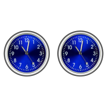mini relojes luminosos para coche, con adhesivo interno para automóvil.