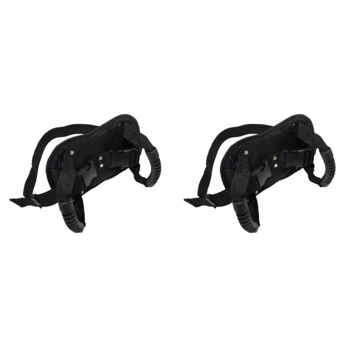 2X Motorcycle Back Seat Safety Armrest, Passenger Grip Grab Handle Non 1