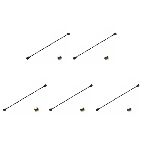 5x 5V 3-pins verlengkabel voor computermoederbord-hubverbinding AR 1