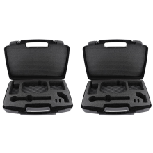 2X Custodia rigida da viaggio per borsa adatta per microfono wireless PGX24