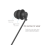 2X Short Cable Unilateral Headset Extension Earpiece In Ear Single Ear 6