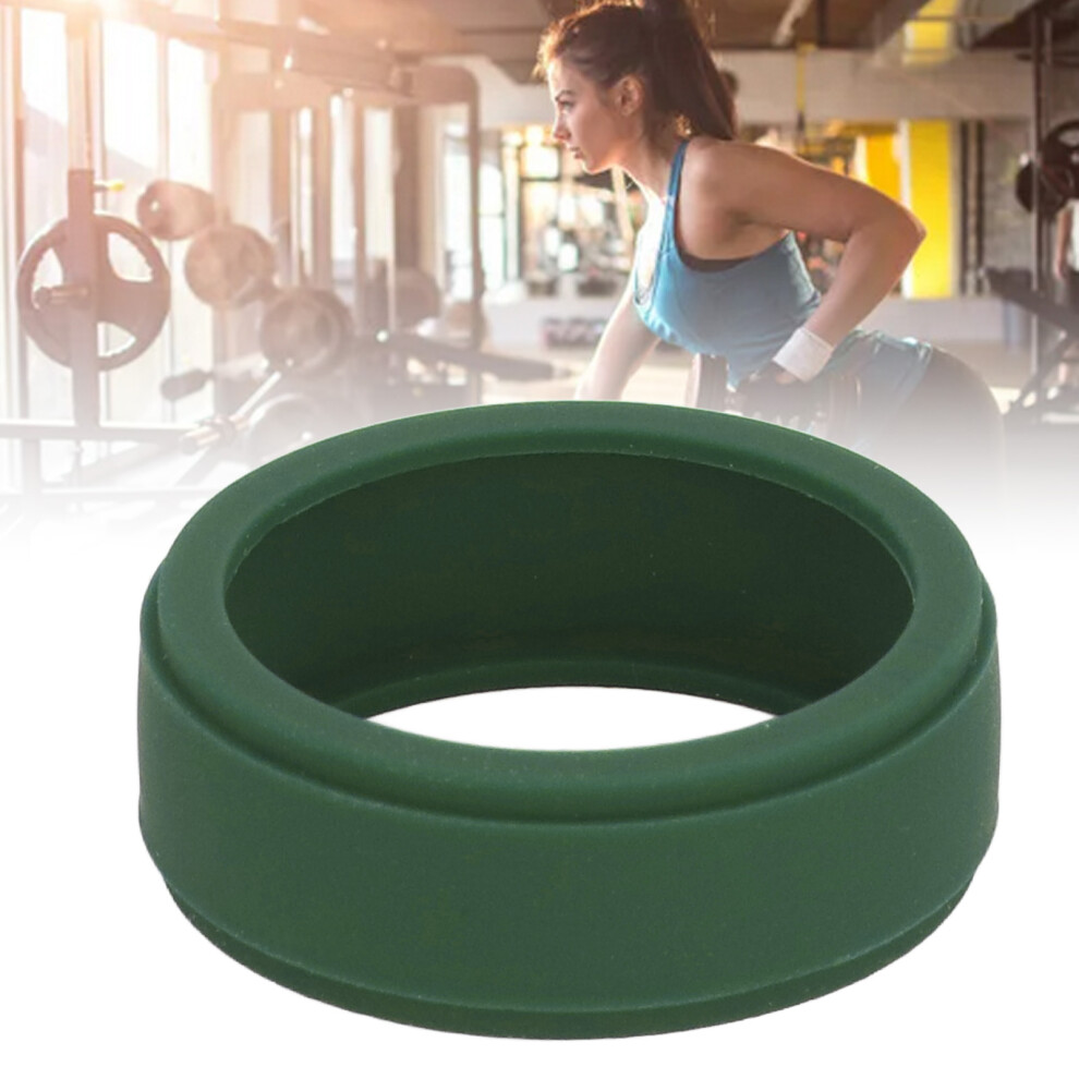 Size 11-13 Blackish Smart Ring Guard: Flexible Silicone Protection Green 4611335150757