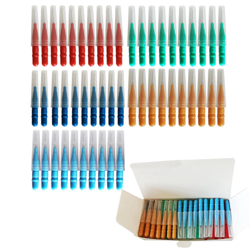 100 cepillos interdentales para higiene bucal. 2