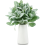 72 Pcs Artificial Flocked Lambs Ear Greenery Stems Faux Lamb's Decor 3