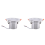 2X 8Ohm 10W Bathroom Ceiling Speaker Background Music System Moisture- 1