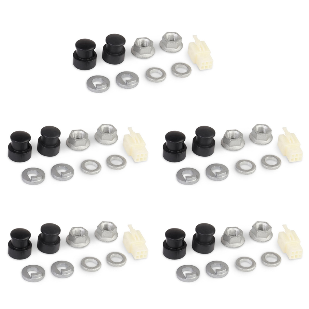 5X E-Bike Electric Bicycle Hub Motor Axle Front Lock Nut /Lock Washer 4851780650802