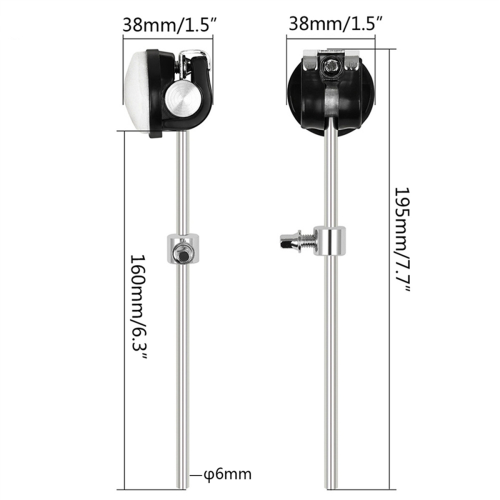 2X Nuovo pedale per grancassa Battente Martello per set Kit Percussioni 2