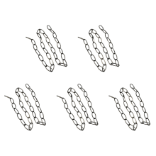 5pcs 1M Heavy Duty Chain for Vintage Chandelier Hanging Lamp,Pearl Bla