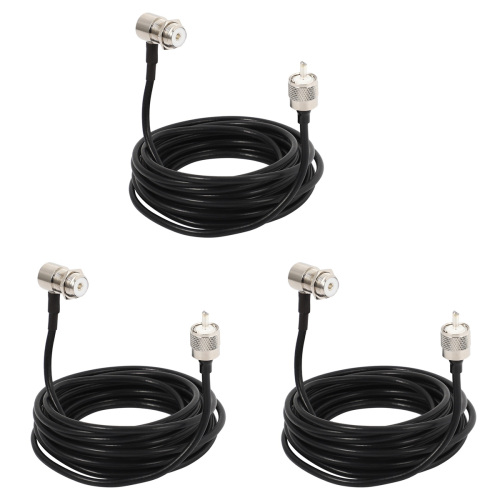 τεμάχια 16ft RG58 PL259 UHF σε SO239 υποδοχές για κινητό ραδιόφωνο αυτοκινήτου 1