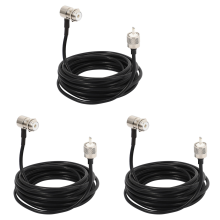 stuks 16ft RG58 PL259 UHF naar SO239 connectoren voor autoradio mobiele Ante