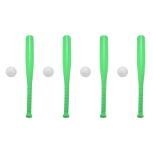 Lot de 4 battes de baseball souvenir, jouets de sport pour enfants, vert
