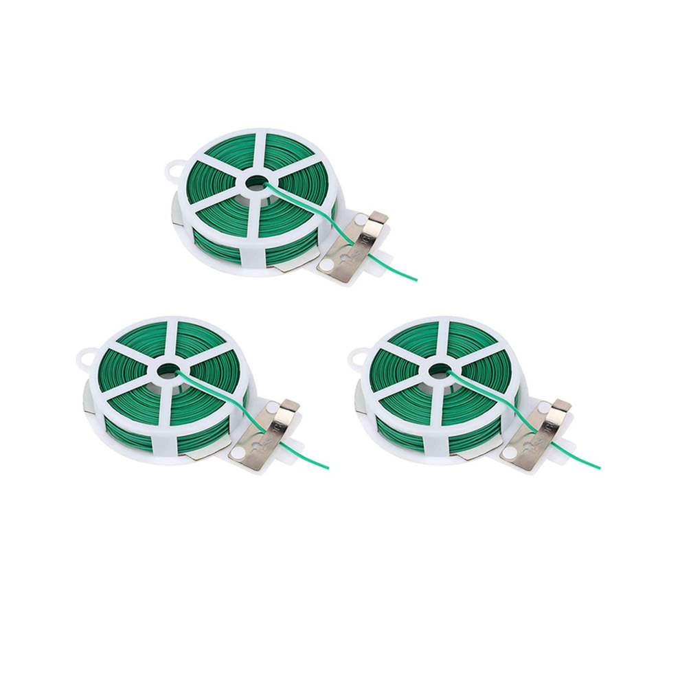 3X Gardening Twisted Wire with Green Wire, Home Use, Office (20M, Gree-image-OPC-PJDJHRK-NEW
