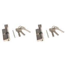 cerraduras de cilindro de 70 mm, accesorios para puertas interiores de aleación de zinc, estándar europeo