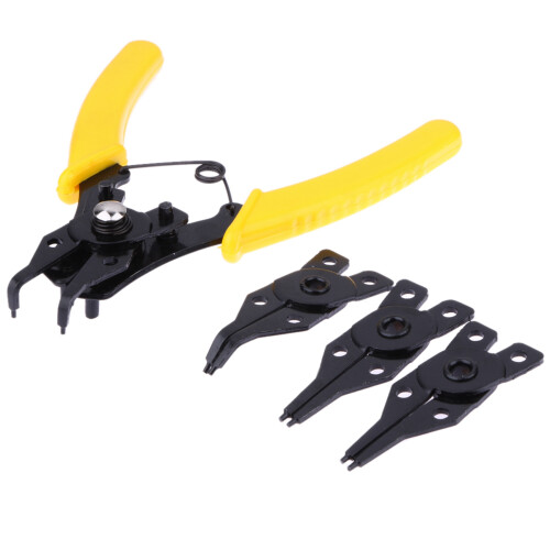2X 4 in 1 Snap Ring Pliers Plier Set DIY Circlip Combination Retaining 2