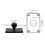 Sturdy Aluminum 1 Inch Ball Mount Base with AMPS Hole Pattern 2