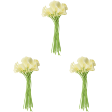 54X Artificial Calla Lily Flowers Single Long Stem Bouquet Real Home D
