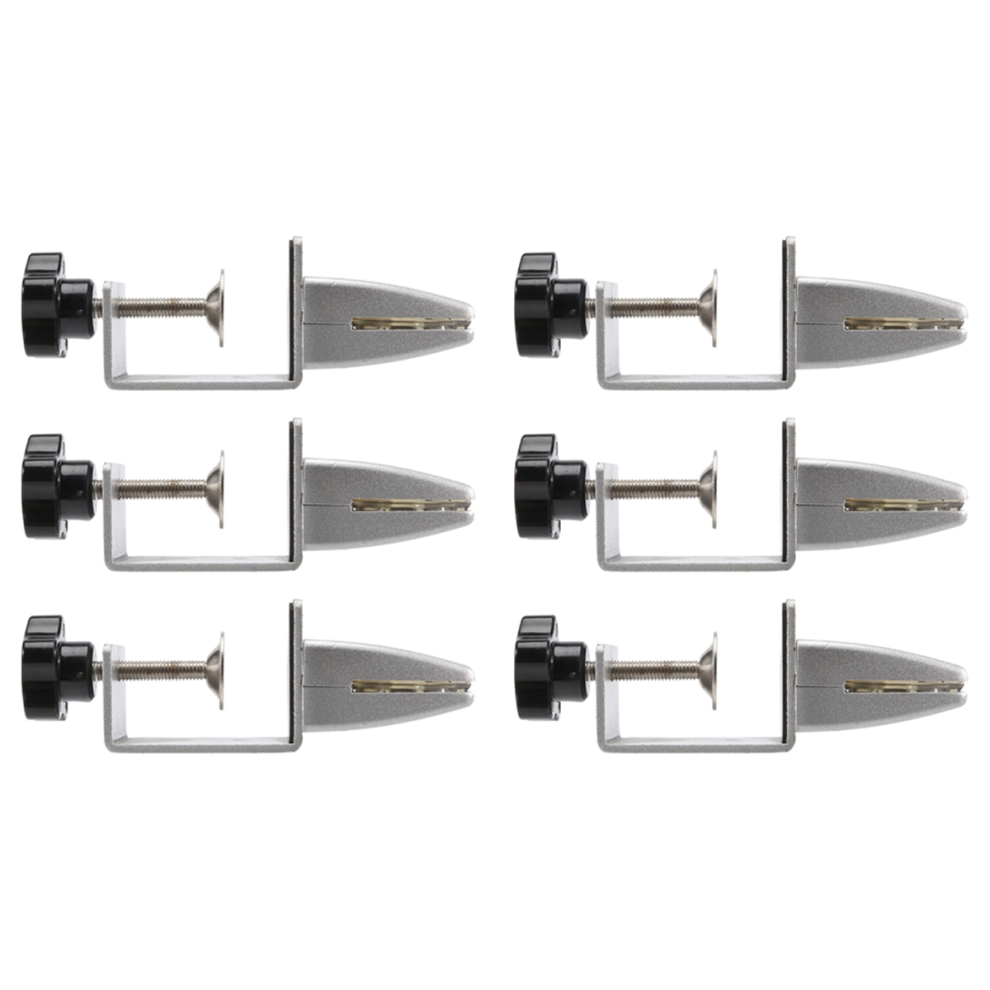 6Pcs Sneeze Guard Clamp Bracket Desk Partition For 1/8Inch To 1Inch Th 4851780658617