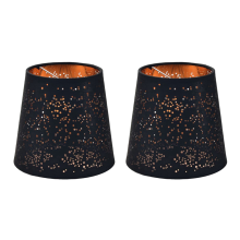 2x stoffen lampenkap met bubbels, eenvoudige lampenkap, plafondkap, licht A