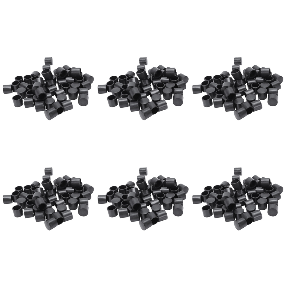 300 Pcs Black Rubber Pvc Flexible Round End Cap 12Mm Foot Cover 4851780658983
