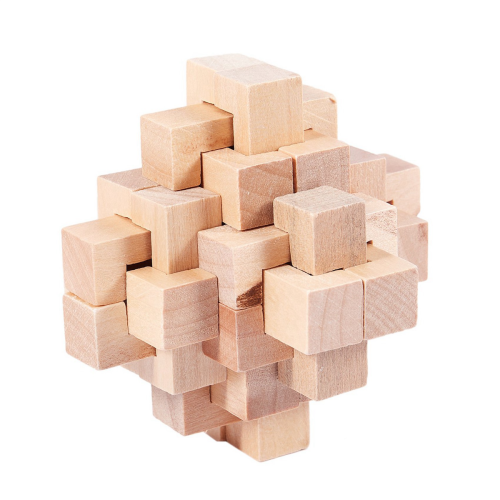 2X Παιχνίδια με γρίφους WoodPuzzle για ενήλικες / παιδιά 2