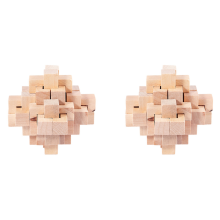 2X WoodPuzzle Rompicapo Giocattolo Giochi per Adulti/Bambini