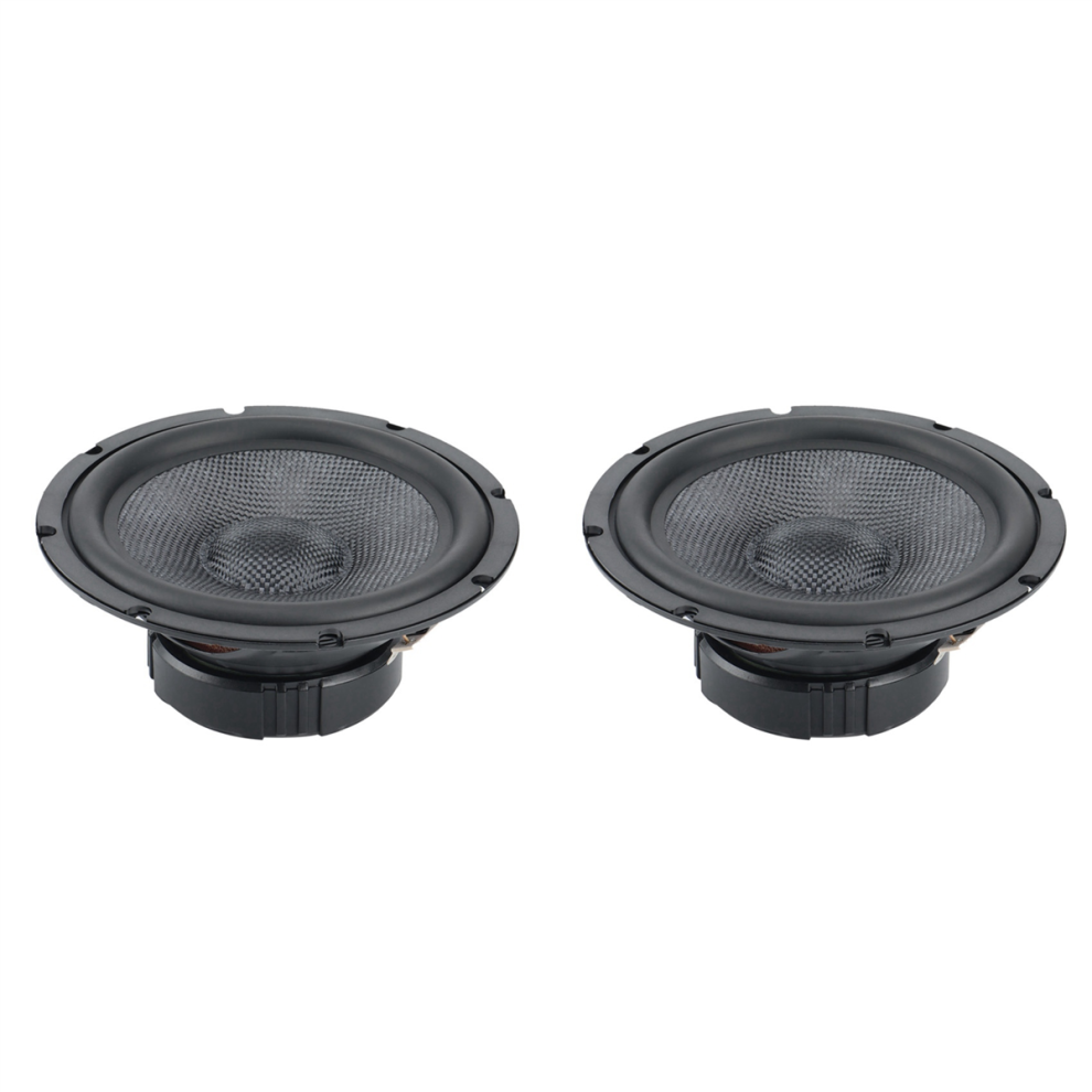 2Pc 6.5 Inch Midrange Bass Speakers 4 Ohm 40W Glass Fiber Woofer Hifi 4851780662096