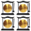 4X Mini Desktop Gong Table Wind Chime Percussion Instrument Cymbals Go 1