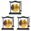 3X Mini Desktop Gong Table Wind Chime Percussion Instrument Cymbals Go 2