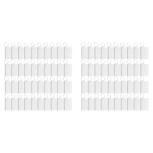 60 stuks sublimatie sleutelhanger blanco dubbelzijdige warmteoverdracht MDF blanco