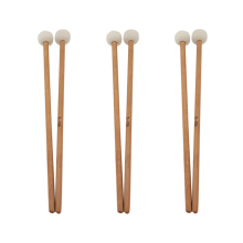 3 paar vilten hamers, drumstokken met houten handvat voor percussie