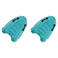 2X Aufblasbares Surfbrett, Tragbares Bodyboard für Erwachsene und Kinder Le