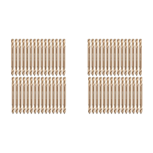 60Pcs 1/8In Cobalt Drill Bits Double End for Hardened Steel Cast Iron