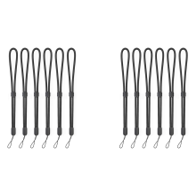 Dragonne pour poignet, lot de 12 sangles réglables en nylon coloré pour