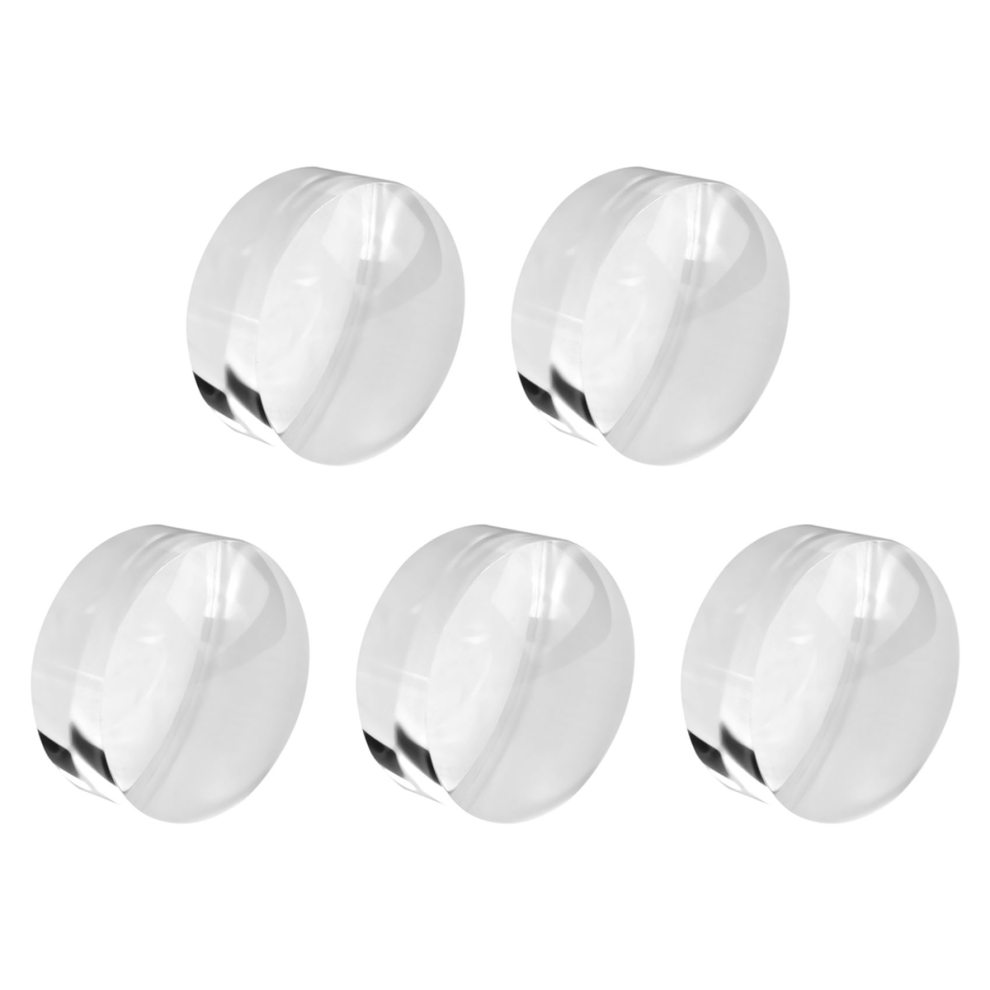 Torribaly 5Pcs 2 Inch Magnifying Dome - Portable Paperweight 8X Magnifier Clear