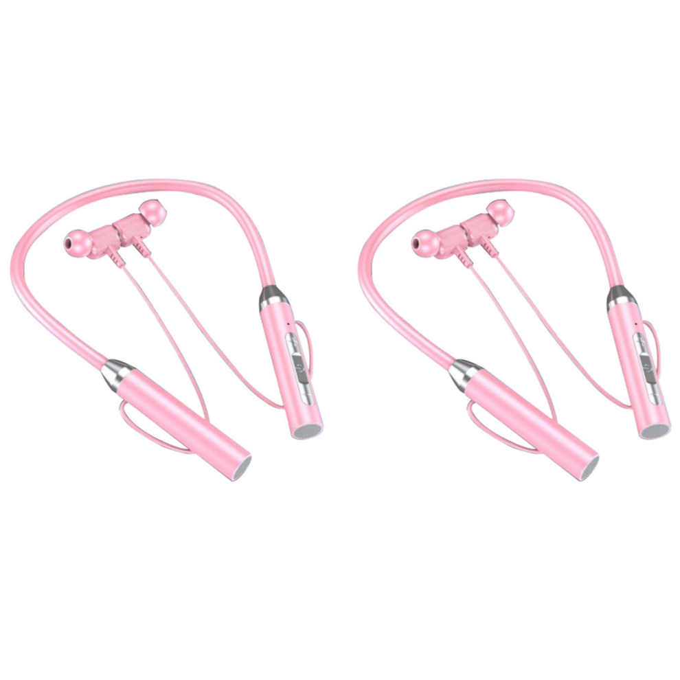 2X Wireless Bluetooth Headset Neck Type Stereo Noise Reduction Univers Light 4851780666933