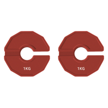 Lot de 2 plaques de micro-type pour haltères, poids fractionné, en caoutchouc