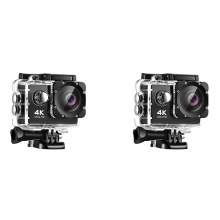 Caméra de mouvement 2X, caméra HD 4K Wifi plongée sport DV étanche extérieur