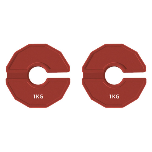 Lot de 2 plaques de micro-type pour haltères, poids fractionné, en caoutchouc 1