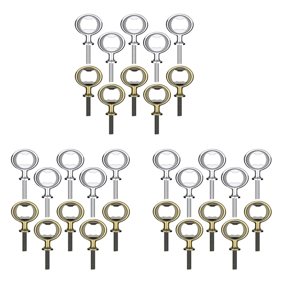 Kit Di Inserti Piatti In Acciaio Inossidabile Per Apribottiglie Fai Da Te Da 30 Pezzi Ha-image