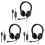 3X Wired USB Headset Call Center with Microphone Game Noise Canceling 1