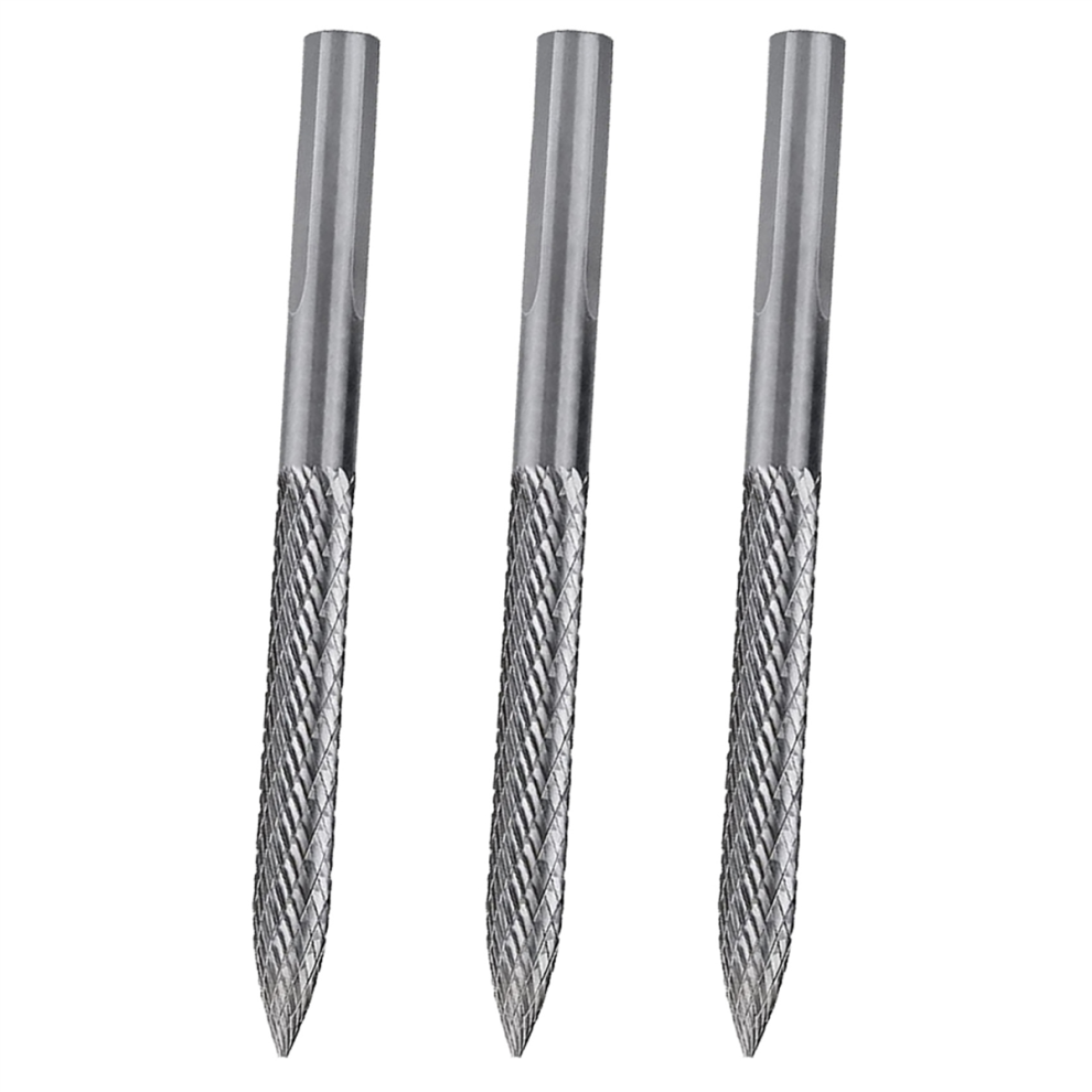 3Pcs 5/16In 8Mm High Carbide Steel Burr Bits Tire Reamers Cutters Rota 4851780668920
