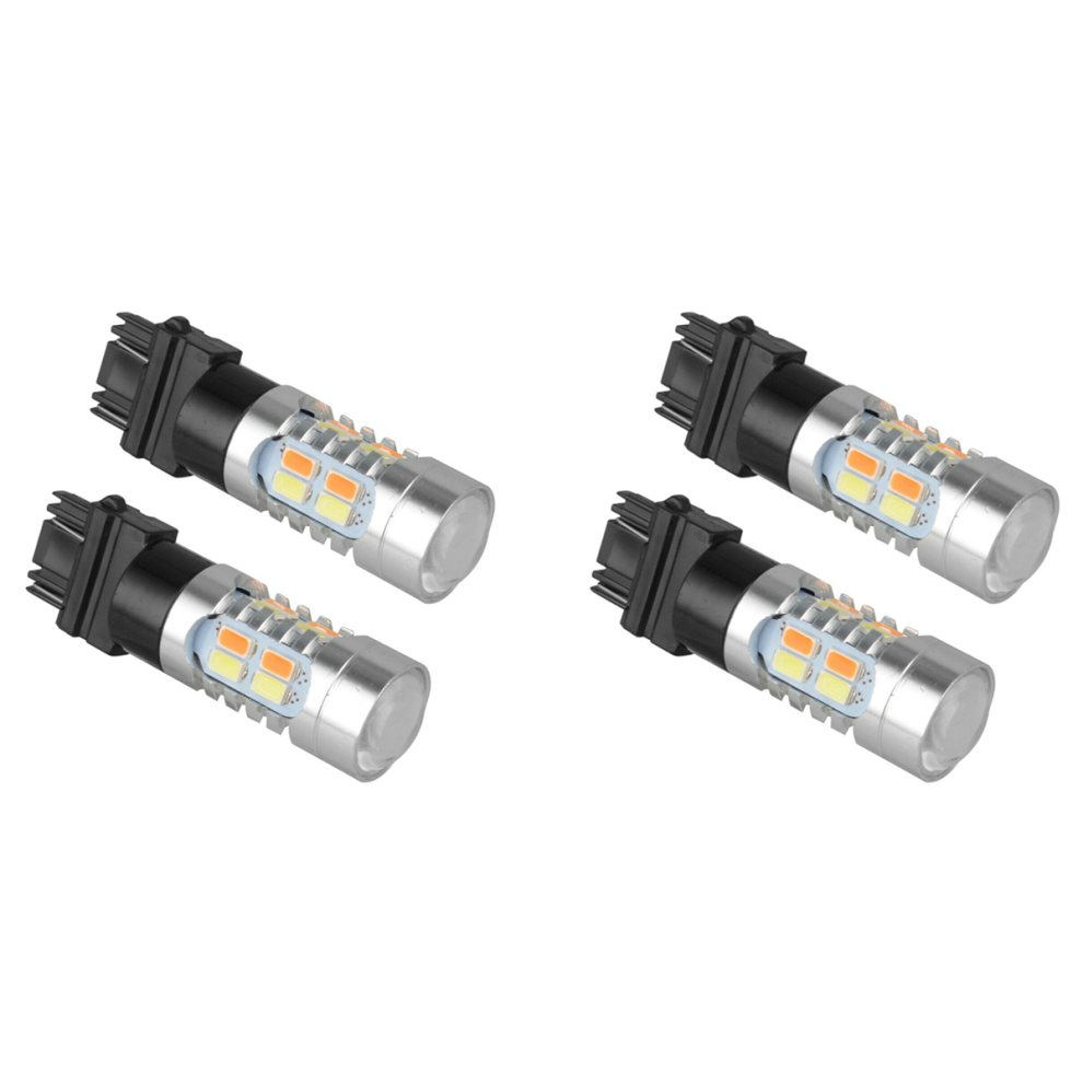4X High Power 3157 Led Drl Switchback Turn Signal Parking White/Amber 4851780671272