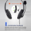 2X Wired USB Headset Computer Teaching Telephone with Microphone Type- 5