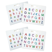 stuks magnetisch alfabet-tracebord, dubbelzijdig, hoofdletters en kleine letters